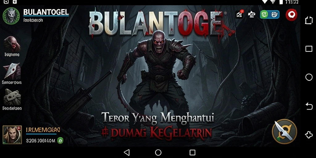 Tampilan gameplay yang menegangkan dan menyeramkan di BULANTOGEL.