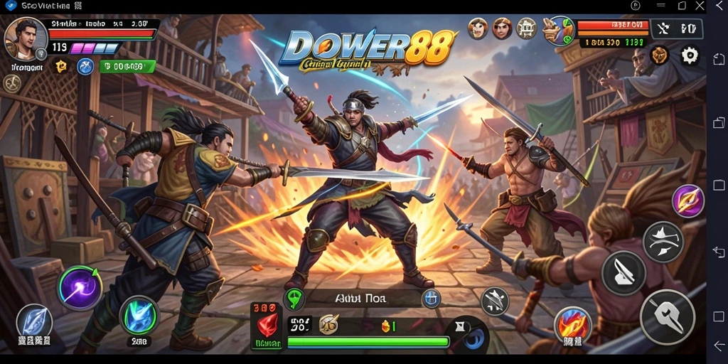 Screenshot gameplay DOWER88 yang menunjukkan aksi strategi yang mendebarkan.