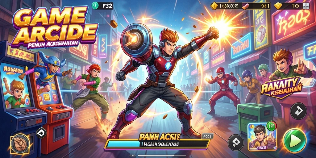 Tampilan gameplay seru dalam F32 dengan aksi tanpa henti.