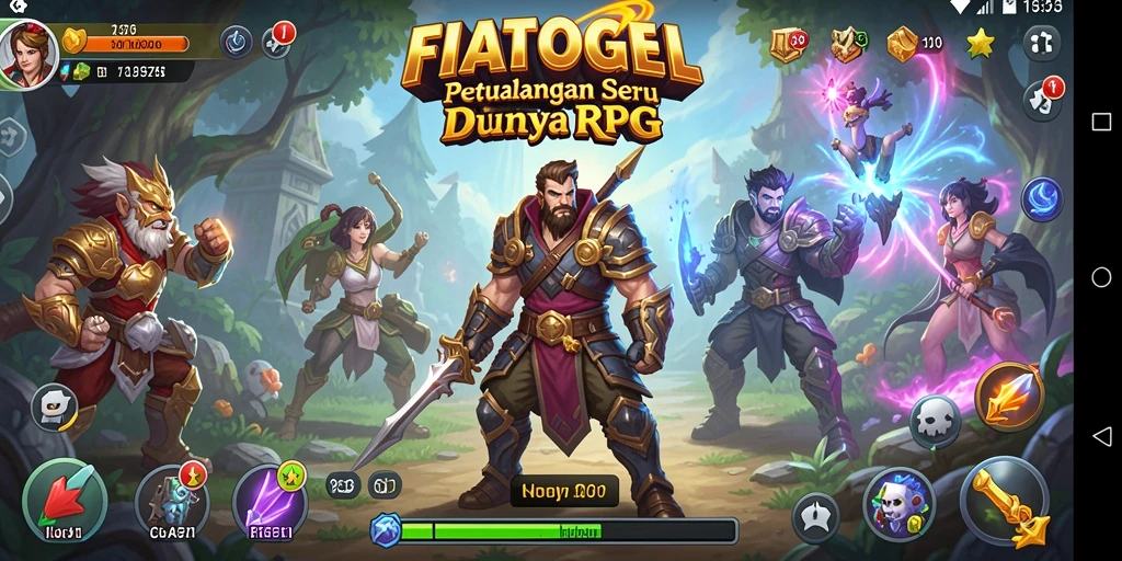 Tampilan gameplay seru di dunia FIATOGEL yang menantang.