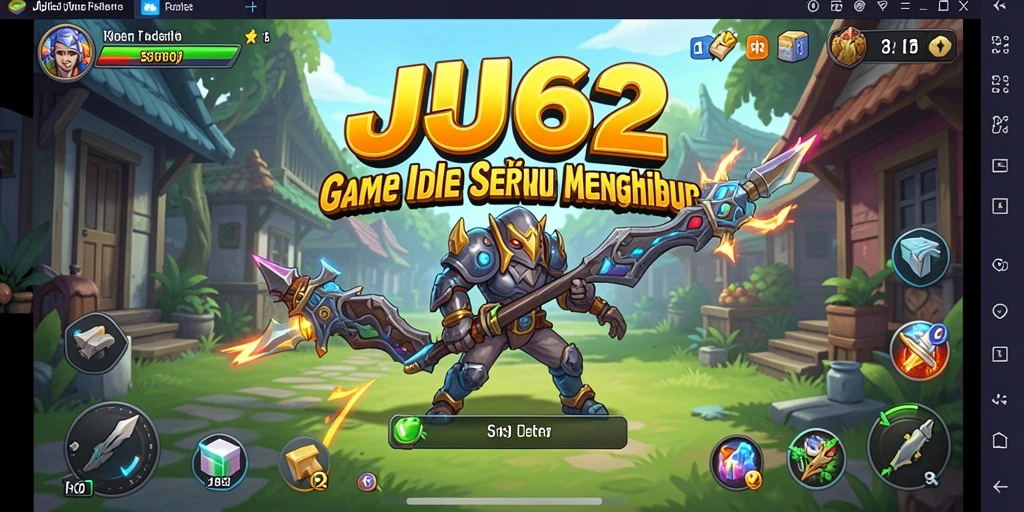 Screenshot menunjukkan karakter dalam aksi menghasilkan sumber daya di JJ62.