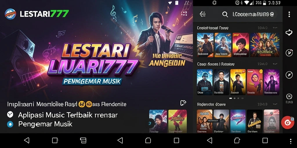 Screenshot gameplay LESTARI777 yang menampilkan koleksi lagu interaktif.