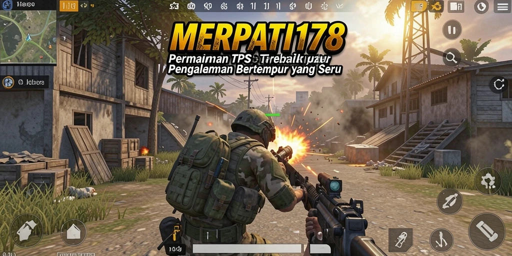 Tampilan game MERPATI178 menampilkan aksi tembak-menembak yang mendebarkan dalam mode TPS.