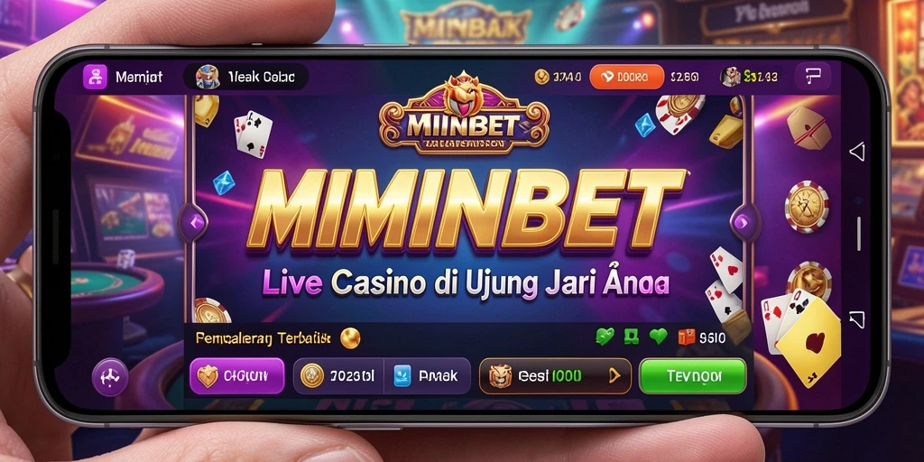 Gambaran permainan live casino MIMINBET yang seru dan interaktif.