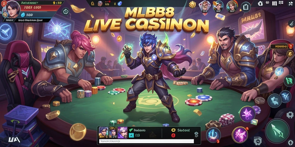 Tampilan menarik dari permainan Live Casino di MLBB8.