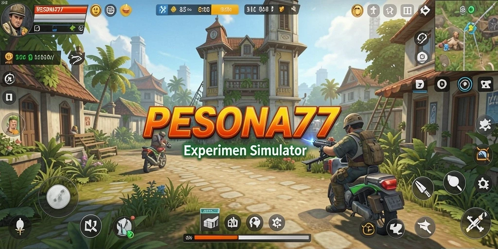 Tampilan gameplay PESONA77 yang menarik dan penuh warna.