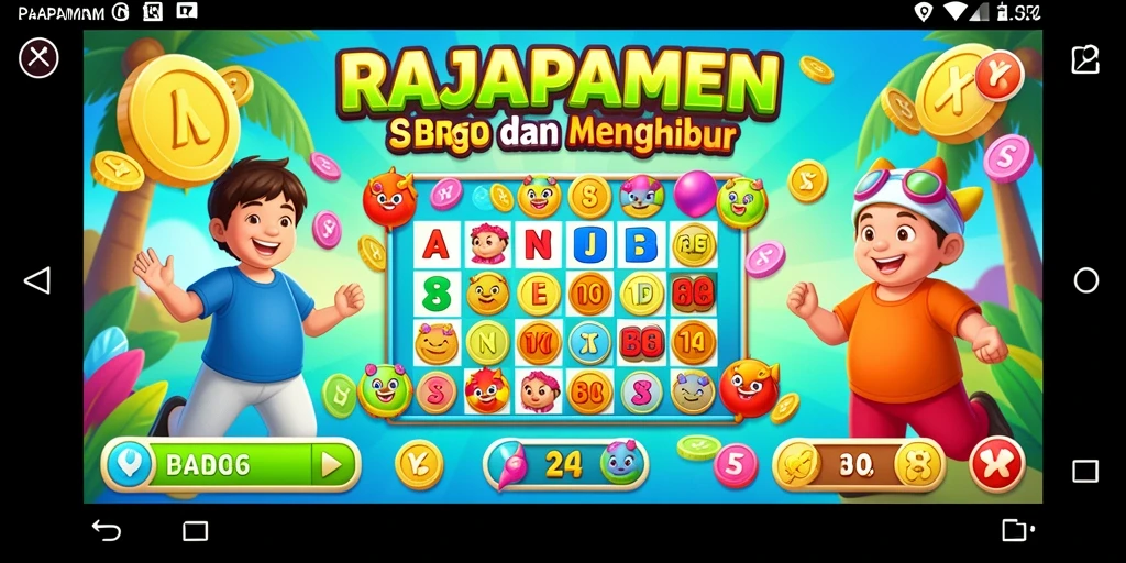 Tampilan gameplay Bingo di RAJAPAMEN yang seru dan menarik.