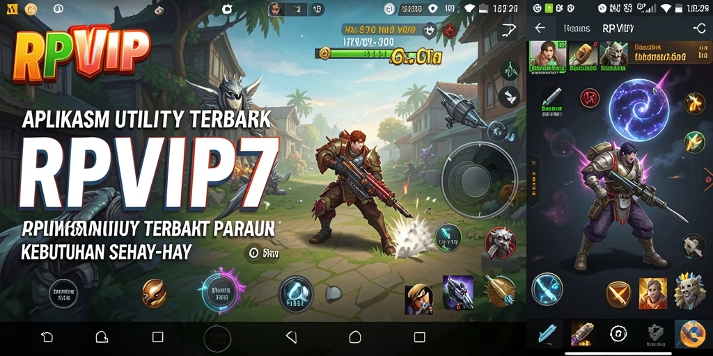 Tampilan utama RPVIP7 dengan berbagai fitur Utility yang intuitif.