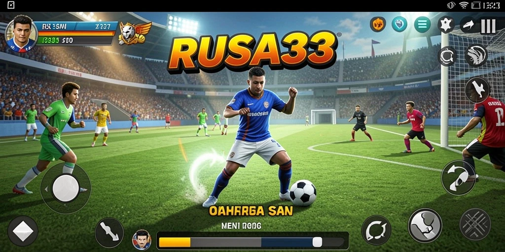 Tampilan gameplay menarik dari RUSA33 yang penuh aksi olahraga.