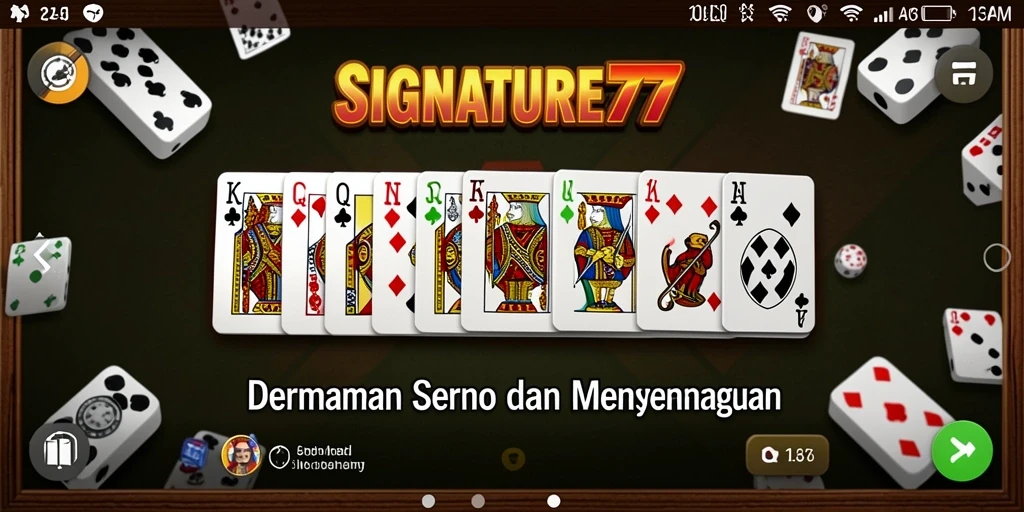 Tampilan gameplay SIGNATURE77 yang menarik dan interaktif.