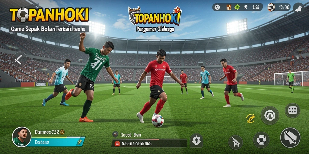 Gameplay menarik dari game sepak bola TOPANHOKI yang memukau.