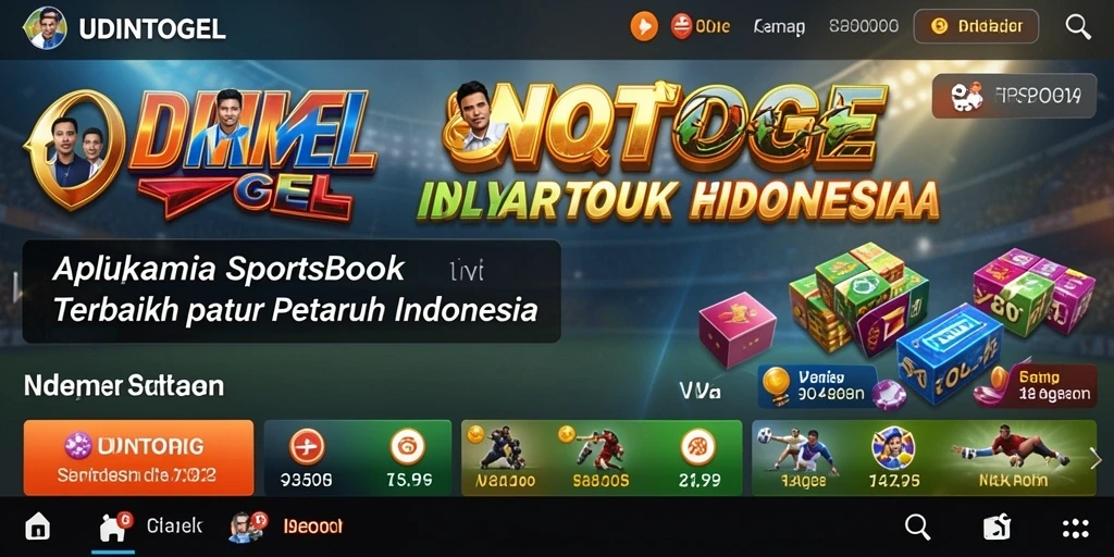 Tampilan antarmuka dan fitur taruhan UDINTOGEL yang menarik.