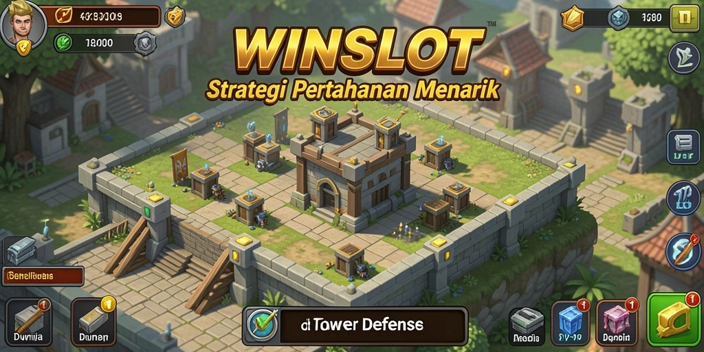 Tampilan gameplay seru dari WINSLOT dalam genre Tower Defense.
