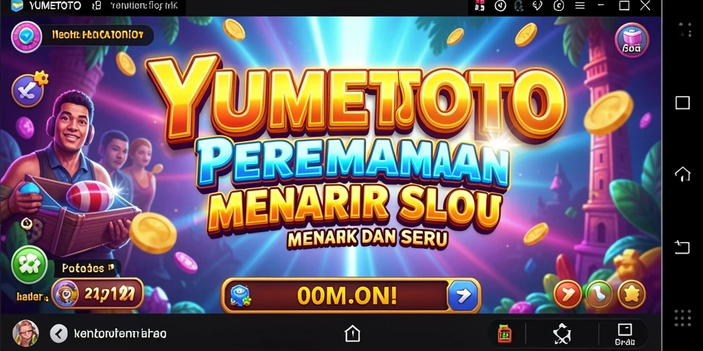 Tampilan gameplay menarik dari YUMETOTO dengan mesin slot yang beragam.